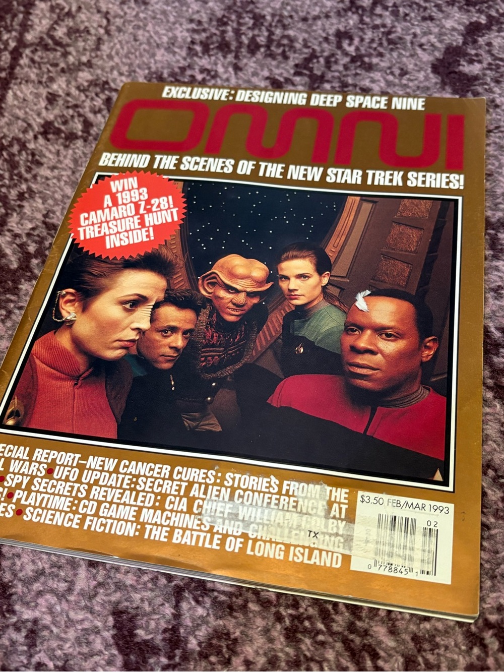 Vintage * GUC Omni Magazine Feb/Mar 1993 - Star Trek Deep Space Nine Cover RETRO